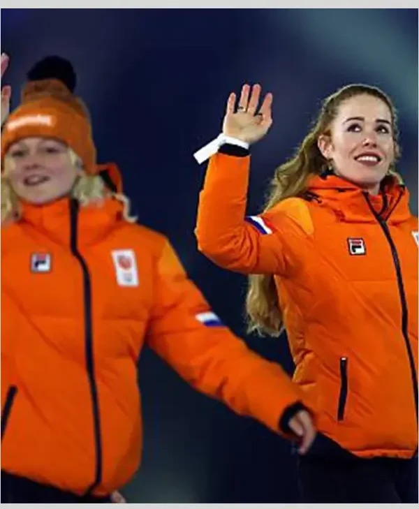 Winter Olympics 2026 Team Netherlands Opening Ceremony orange Jacket
