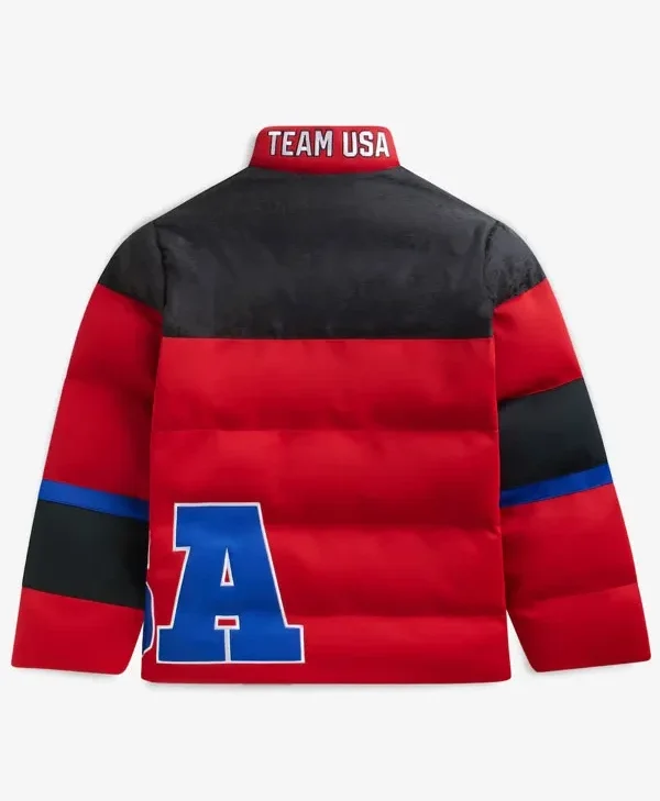 Winter Olympics Team USA Puffer Jacket back