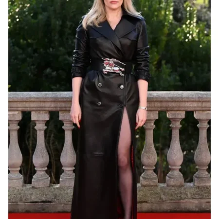 Women's Brown Leather Coat Wuthering Heights