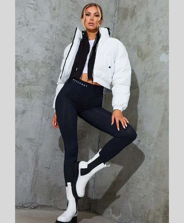 Women’s White Puffer Coat
