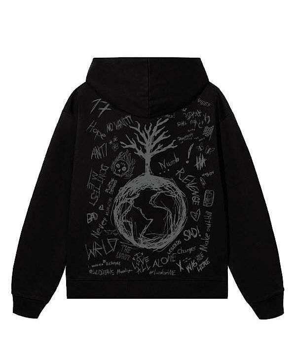 Xxxtentacion Heart Graphic Hoodie