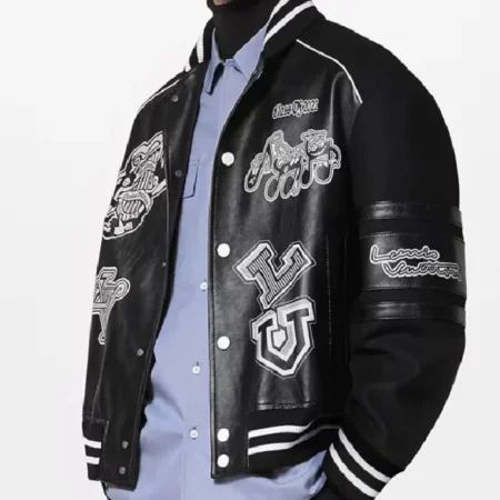 1AATMF Blouson Louis Vuitton Varsity Jacket for sale