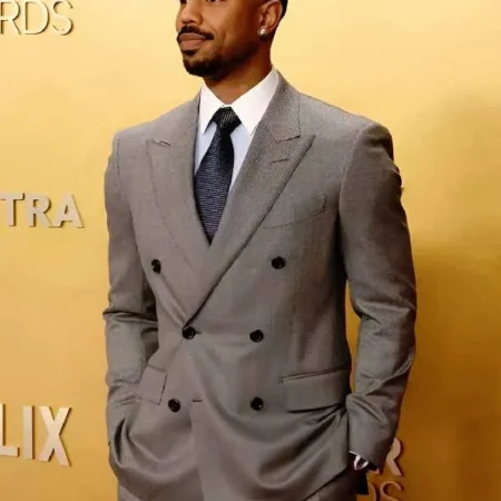 32nd Actor Awards Michael B. Jordan Gray Suit Jacket