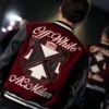 AC Milan X OFF-WHITE Bordeaux Varsity Jacket Shop Now