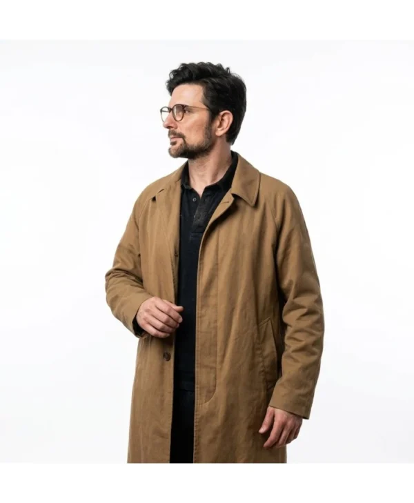 Adam Scott Hokum 2026 Brown Trench Coat