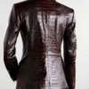 Alona Tal Croc Leather Blazer