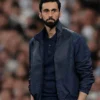 Alvaro Arbeloa Leather Mix Track Top Jacket