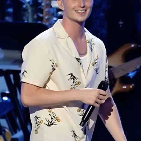 American Idol S24 Braden Rumfelt Flower Shirt