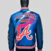 Atlanta Braves Usher Blue Varsity Jacket sale