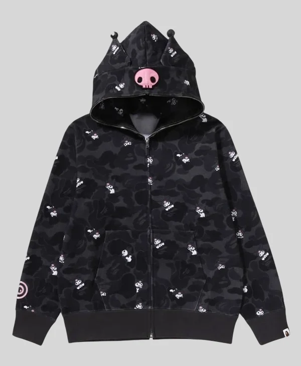 BAPE x Kuromi Camo Hoodie