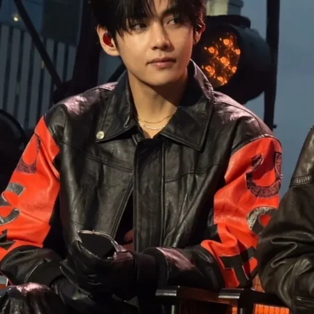 BTS Swimside Event Kim Taehyung USA Leather Jacket