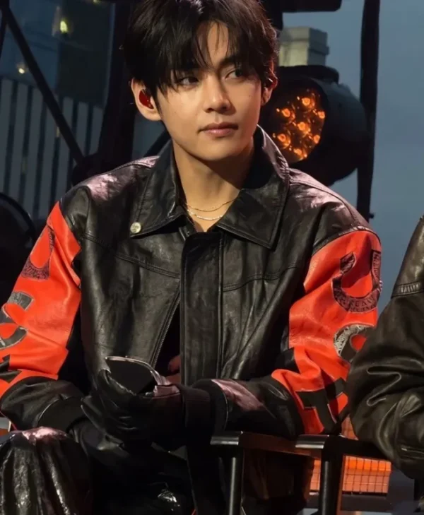 BTS Swimside Event Kim Taehyung USA Leather Jacket