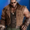 Barret Wallace Final Fantasy VII Remake Brown Leather Vest