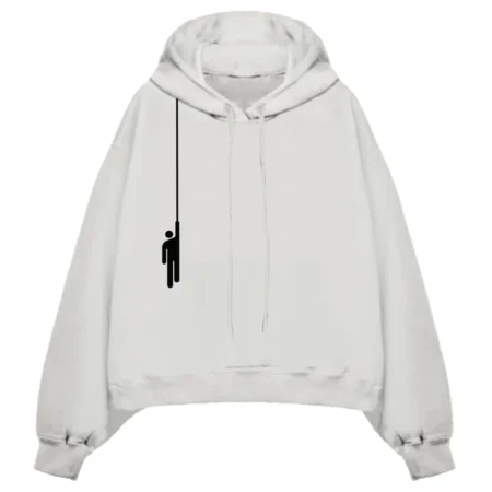 Billie Eilish Premium Hanging Blohsh White Hoodie