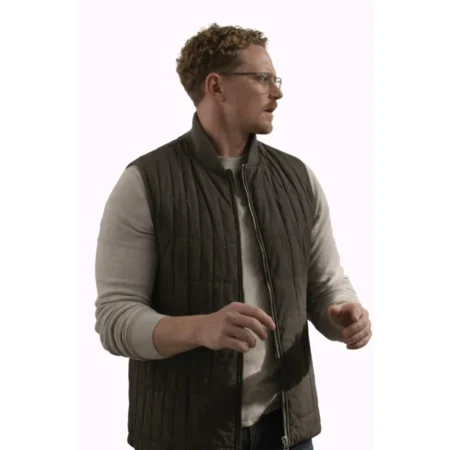 Billy Magnussen Brown Vest