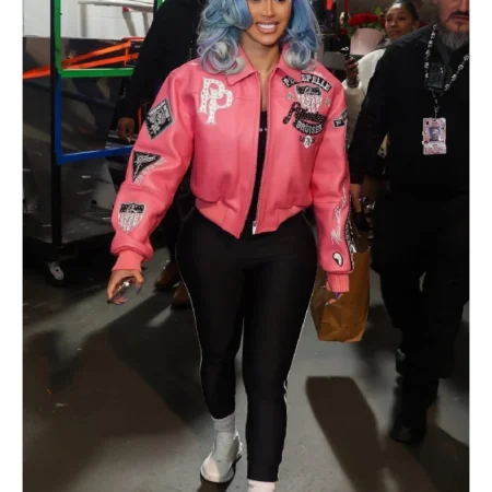 Bodega Baddie Cardi Pelle Pelle Jacket