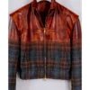 Buy Lancey Foux Ferrari’s Wool Flannel Leather Jacket
