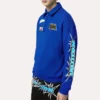 Buy Louis Vuitton Saquon Barkley Blue Printed Half-Zip Sweatshirt
