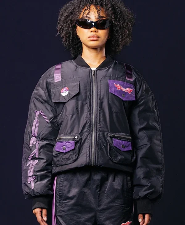 Buy Pokémon Ball Satin Bomber Jacket