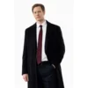 CIA Nick Gehlfuss Black Wool Coat for sale