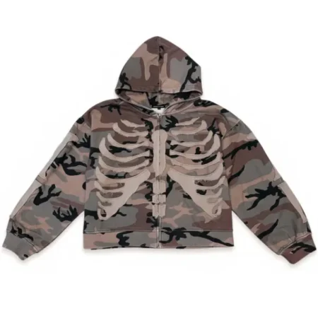 Camo Bones Zip-Up Hoodie