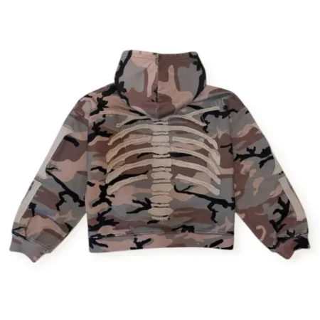 Camo Bones Zip-Up Hoodie for sale