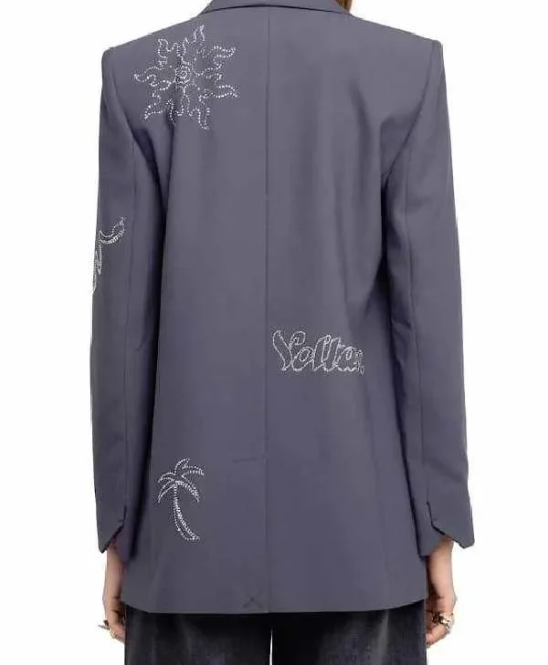 Celebrity Inspired Embellished Blazer