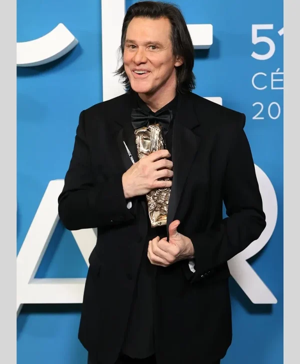 César Award 2026 Jim Carrey Black Suit