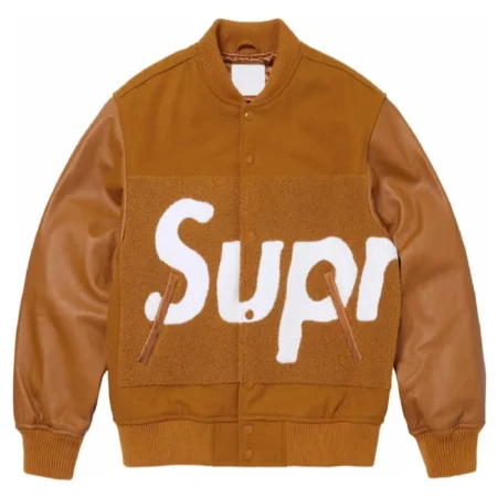 Chenille Supreme Varsity Brown Jacket