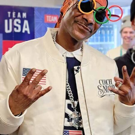 Coach Snoop’s Team USA Satin Bomber Jacket