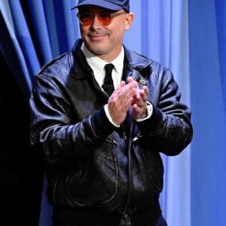 Daniel Arsham leather jacket