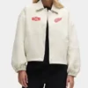 Detroit Red Wings Heathered Bone Coach’s Jacket