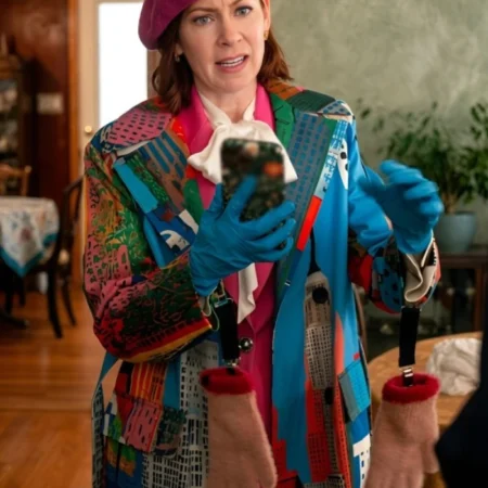 Elsbeth S3 Carrie Preston NY City Printed Coat