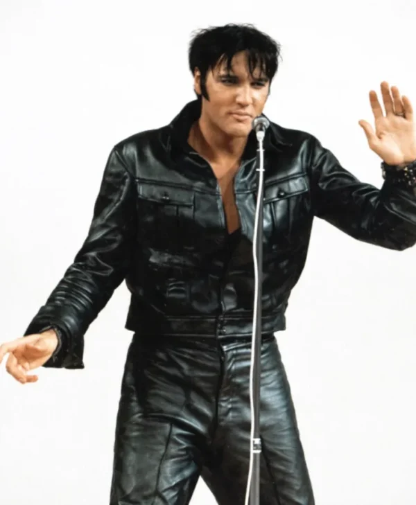 Elvis Presley Black Leather Costume