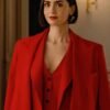 Emily In Paris S5 Lily Collins Red Blazer