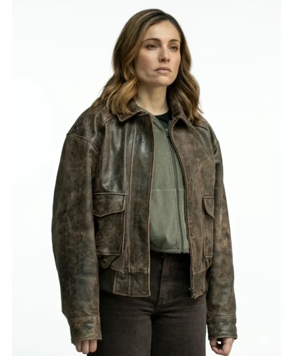 Eva Ramos Brown Leather Jacket