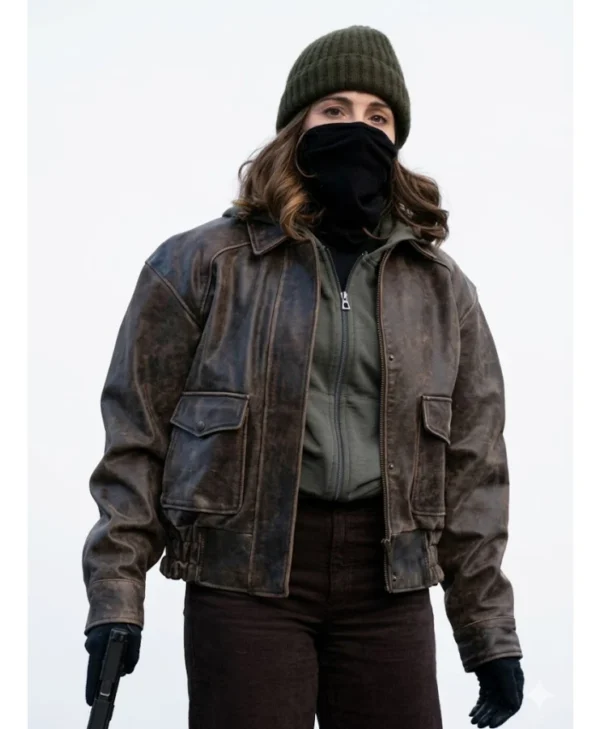 Eva Ramos FBI S08 Brown Leather Jacket