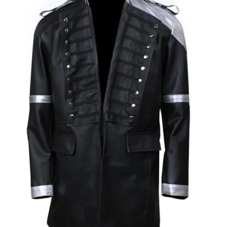FFXV Final Fantasy XV Kingsglaive Black Leather Coat