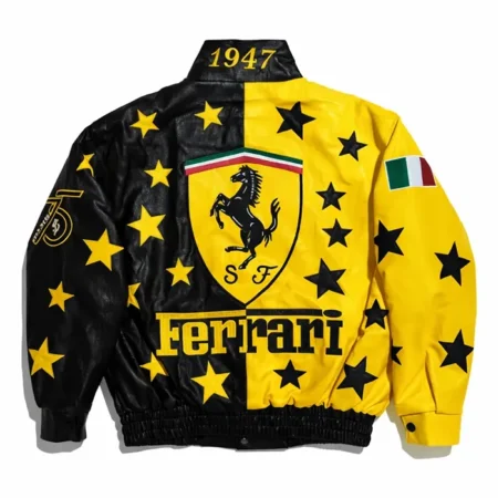 Ferrari Racing Leather Jacket