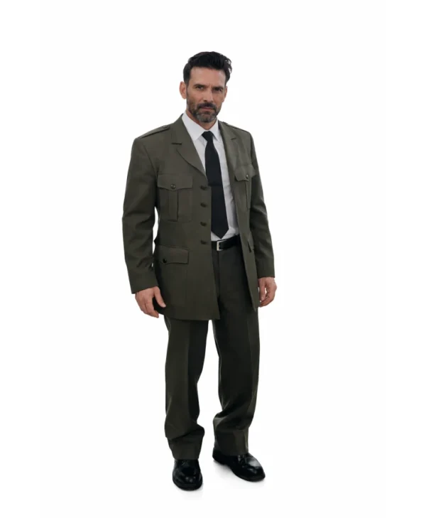 Frank Grillo Kill Code 2026 Military Style Coat
