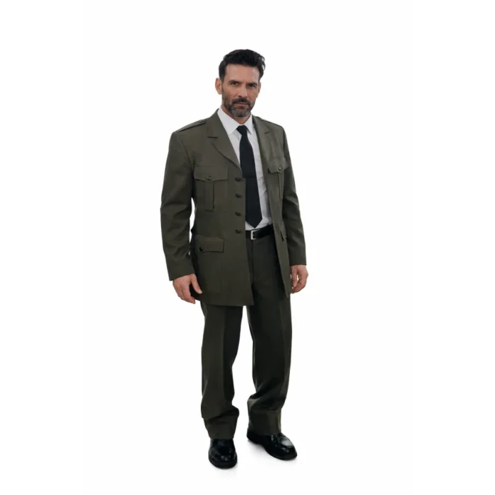 Kill Code 2026 Frank Grillo Military Style Coat