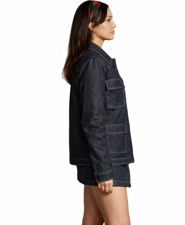 Georgina Campbell Blue Jacket