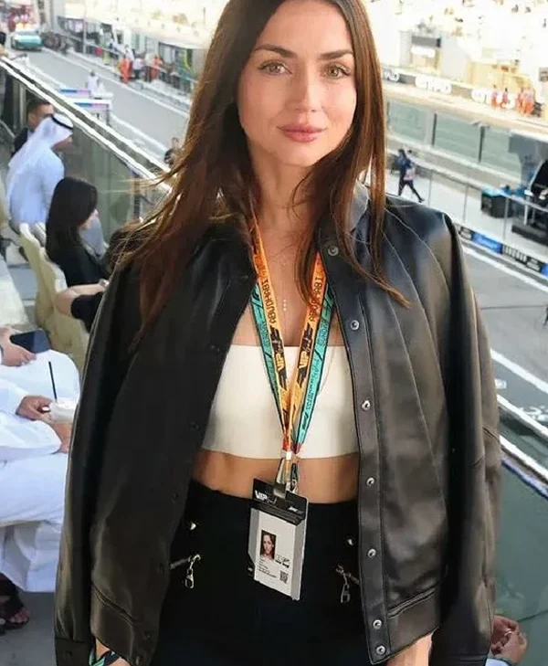 Get Ana de Armas F1 Grand Prix Leather Jacket