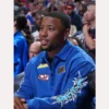 Get Louis Vuitton Saquon Barkley Blue Printed Half-Zip Sweatshirt