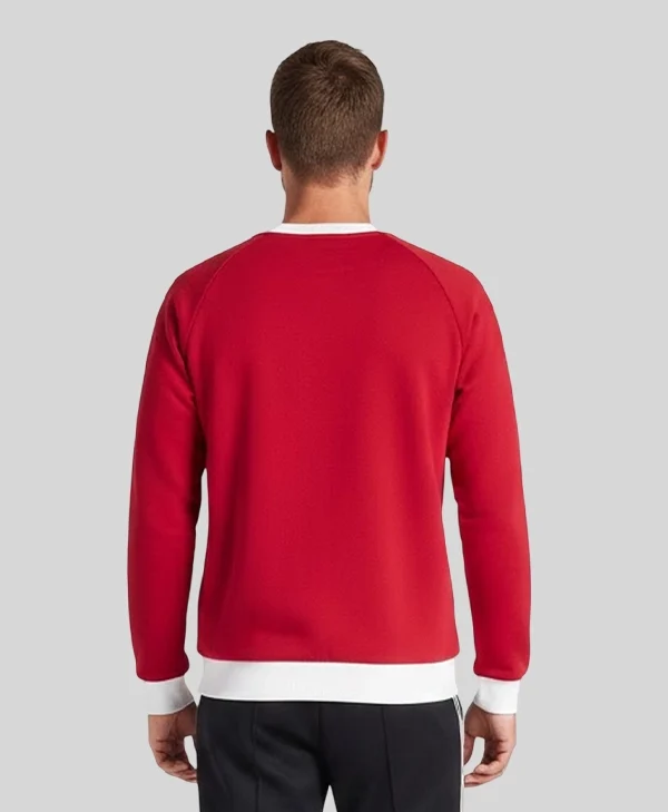 Get Manchester United x adidas Originals Crew Red Sweatshirt