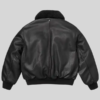 Get Supreme Schott Shearling Collar Bomber Jacket