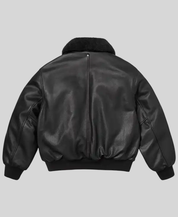 Get Supreme Schott Shearling Collar Bomber Jacket