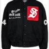 Get Supreme Tourist varsity Black jacket