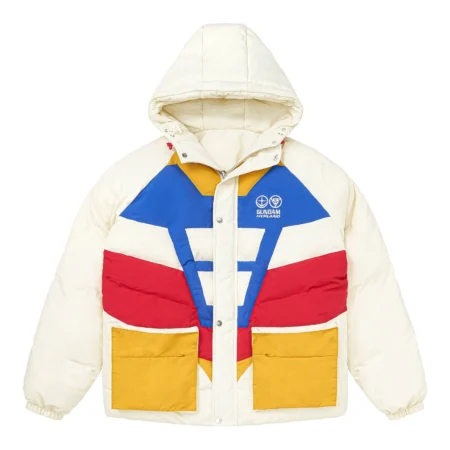 Gundam RX78 Inspired Puffer Jacket