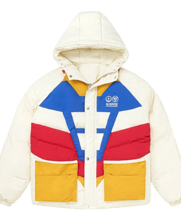 Gundam RX78 Inspired Puffer Jacket